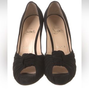 Christian Louboutin Suede D'Orsay Pumps